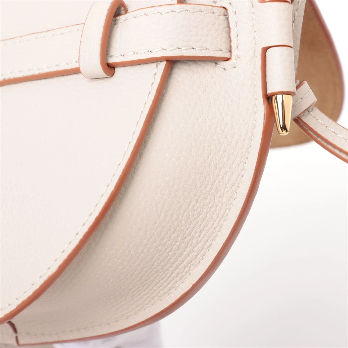 ロエベ ミニゲート レザー ショルダーバッグ ベージュ A3163820｜中古