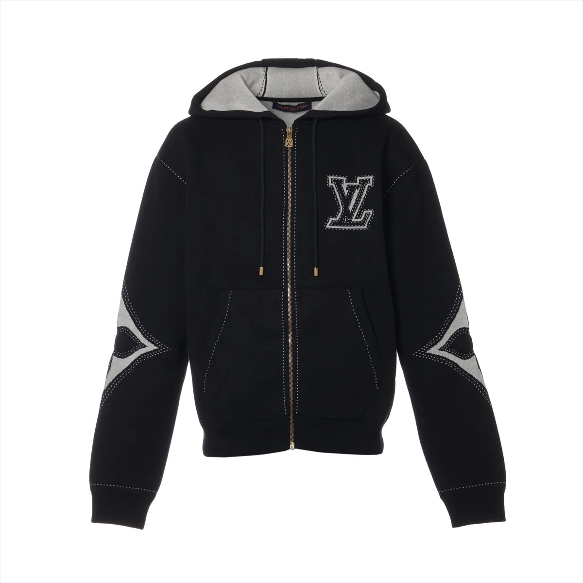 ルイヴィトン ステープルズエディション 22AW ジップアップ パーカー L