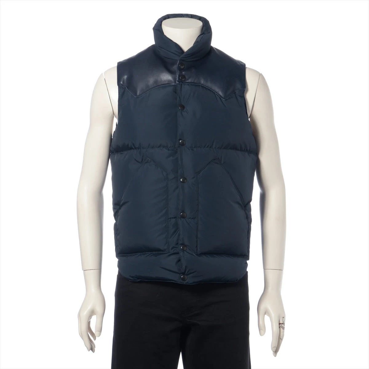 WAREHOUSE ロッキーマウンテン　ダウンベスト　2138 　ネイビー WAREHOUSE ウエアハウスxロッキーマウンテンフェザー × Rocky