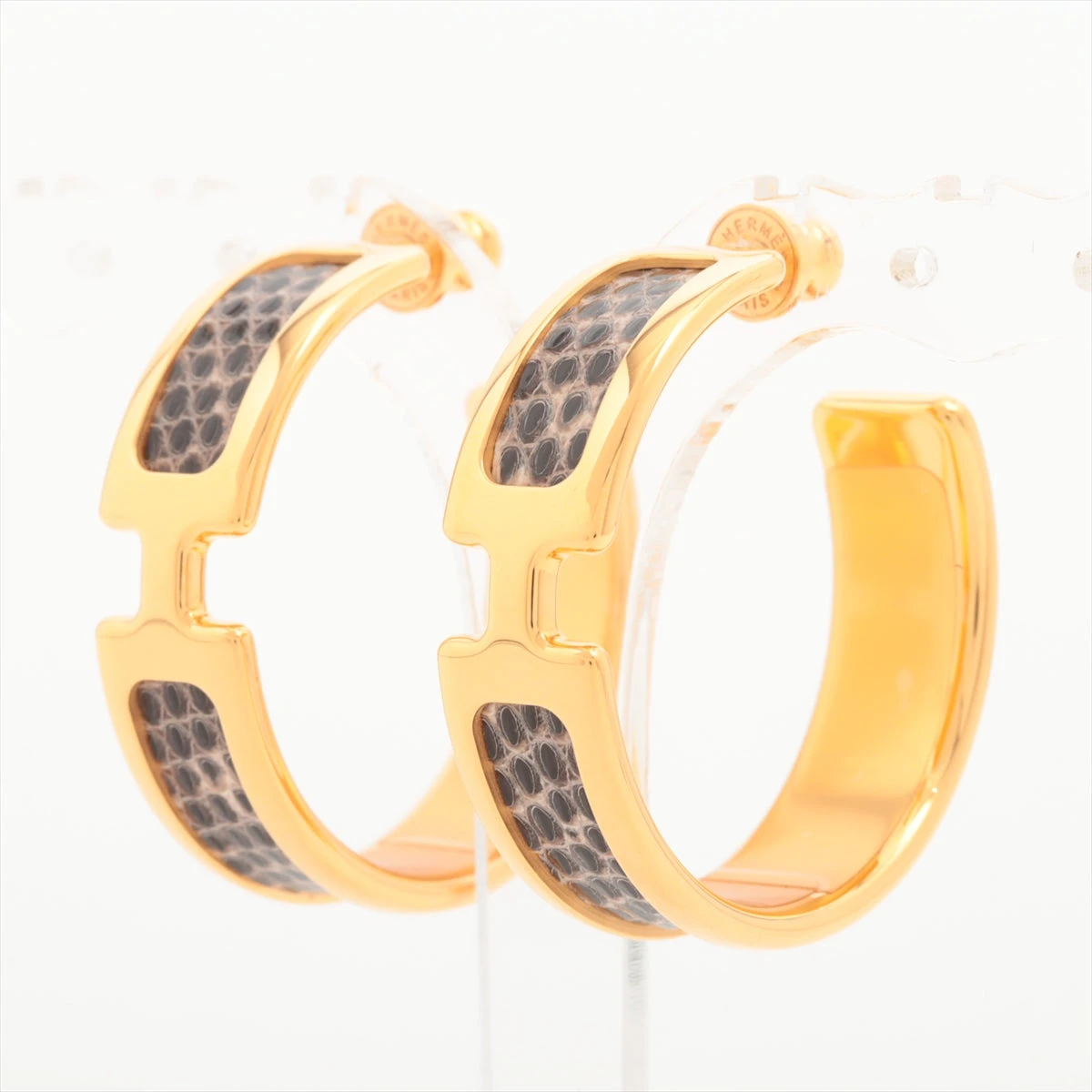 HERMES ゴールド ピアス(両耳用) （HERMES - エルメス