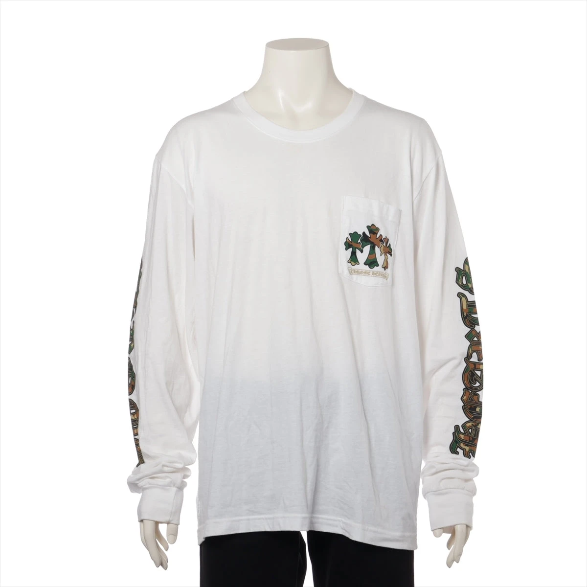 クロムハーツ　ホースシュー　ホワイト　XL クロムハーツ Tシャツ コットン サイズXL ホワイト ホースシュー