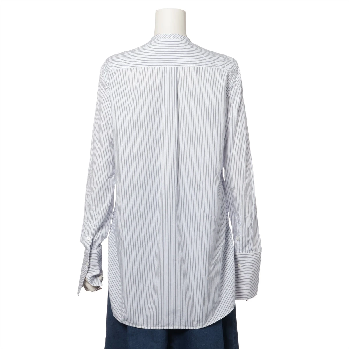 セリーヌ フィービー期 コットン シャツ 38 レディース ブルー