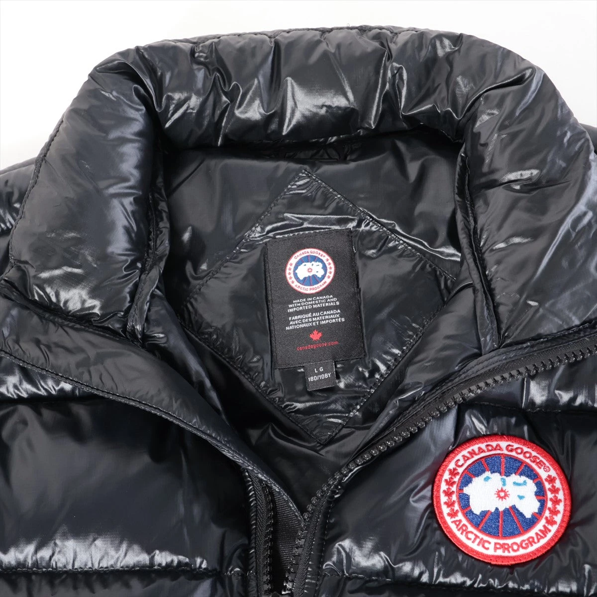 カナダグース ナイロン ダウンベスト LG 180/108Y メンズ ブラック