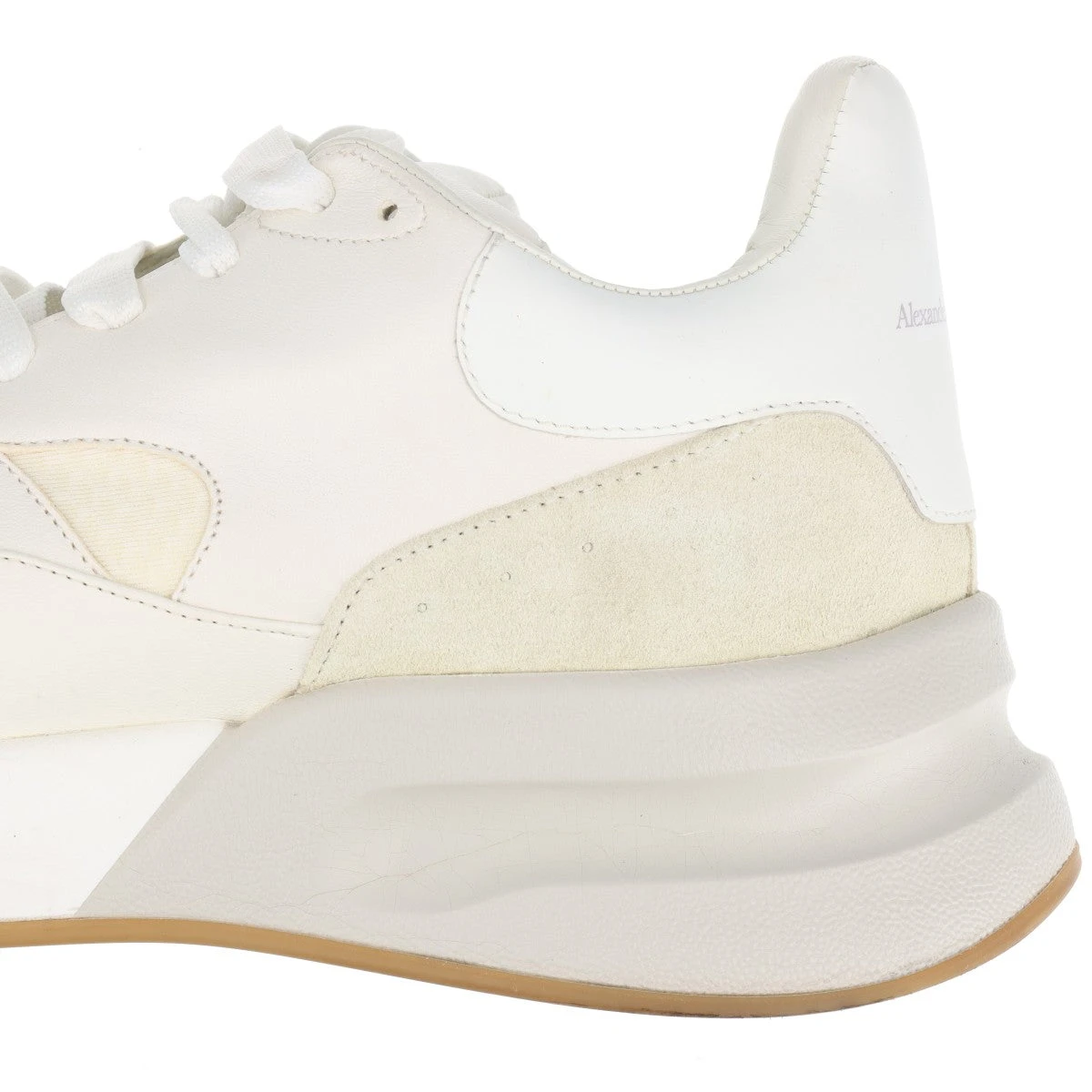 アレキサンダーマックイーン レザースニーカー ホワイト Alexander McQueen アレキサンダーマックイーン ALEXANDER