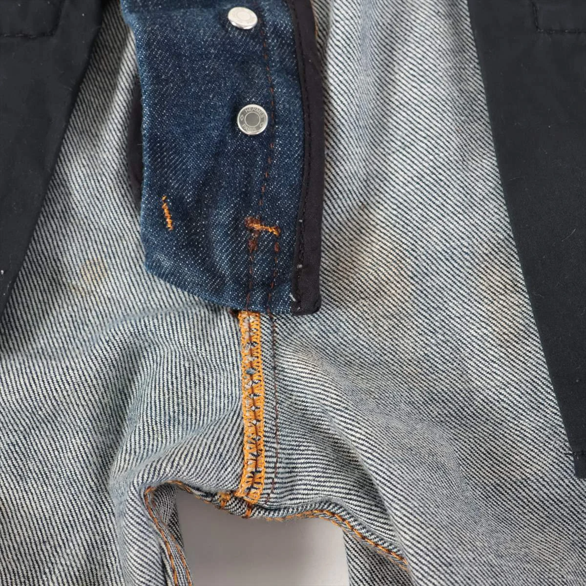 エルメス コットン デニムパンツ 42 メンズ ネイビー pt314 A3164483