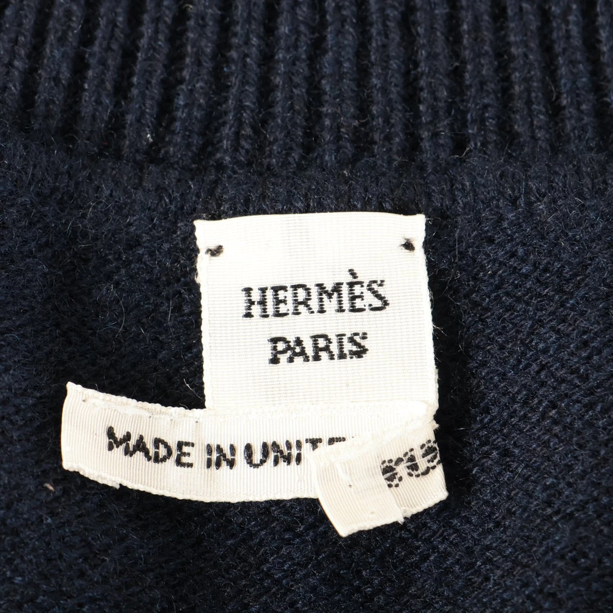 エルメス　Hermès ネイビー　カシミアワンピース エルメス Hermès ネイビー カシミアワンピース