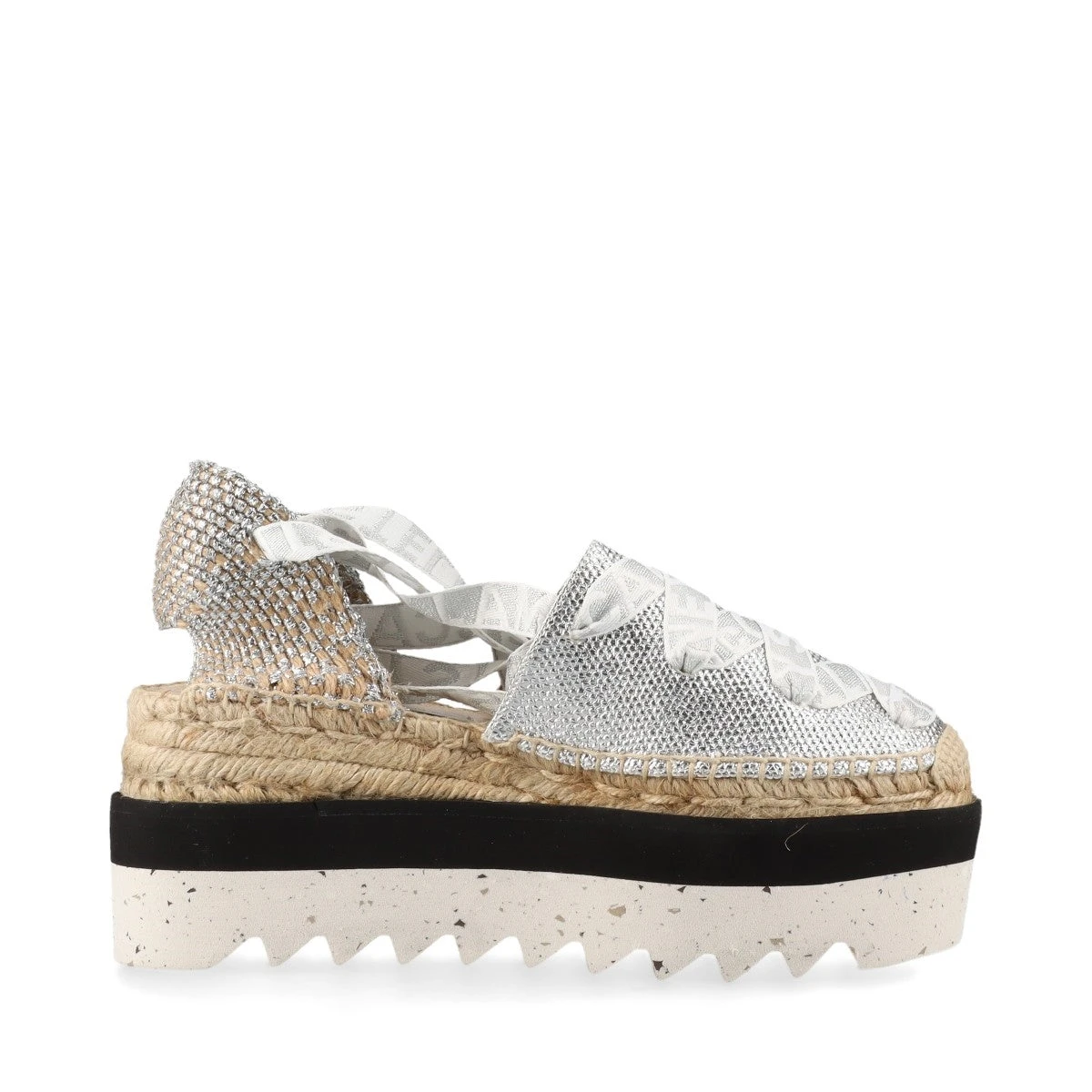 関税込み【STELLA McCARTNEY】キャンバス エスパドリーユ STELLA MCCARTNEY Gaia コットンキャンバス ウェッジ
