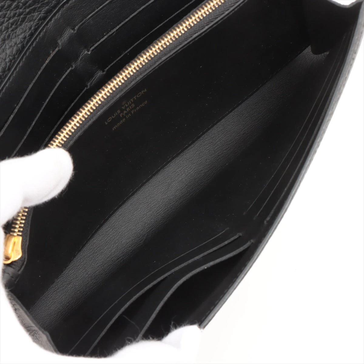 ヴィトン トリヨン ポルトフォイユカプシーヌ N90129 ノワール ロング