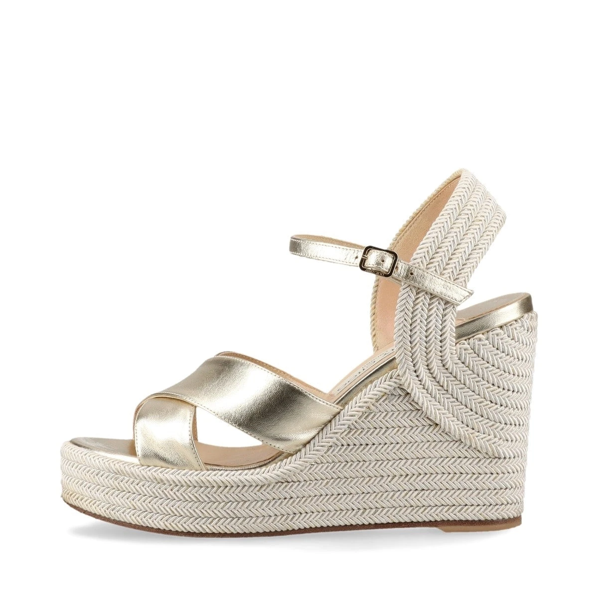 JIMMY CHOO ジミーチュウ サンダル ウェッジソール パテントレザー37