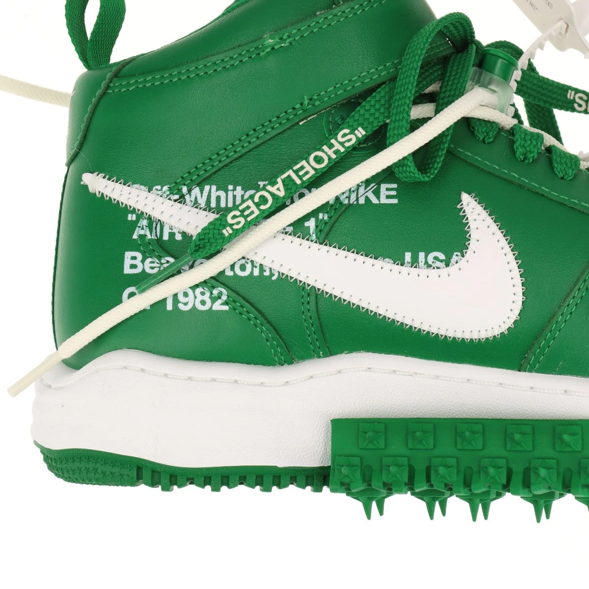 ナイキ×オフホワイト AIR FORCE 1 MID SP レザー ハイカット