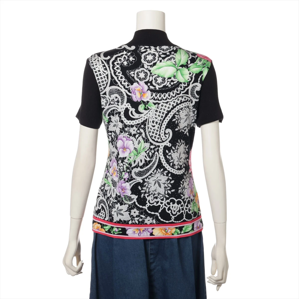 レオナールファッション コットン 半袖ニット M レディース マルチ  