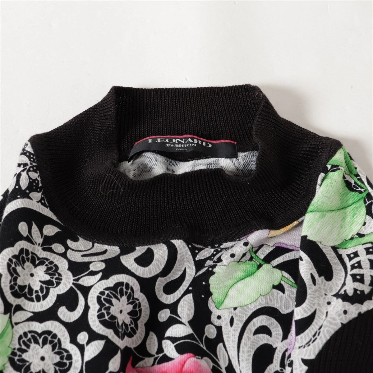 レオナールファッション コットン 半袖ニット M レディース マルチ  