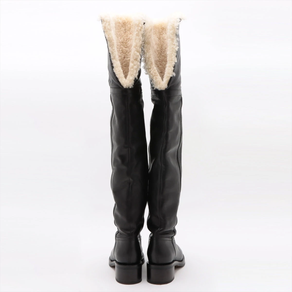 セリーヌ レザー ロングブーツ 36 レディース ブラック P190009668