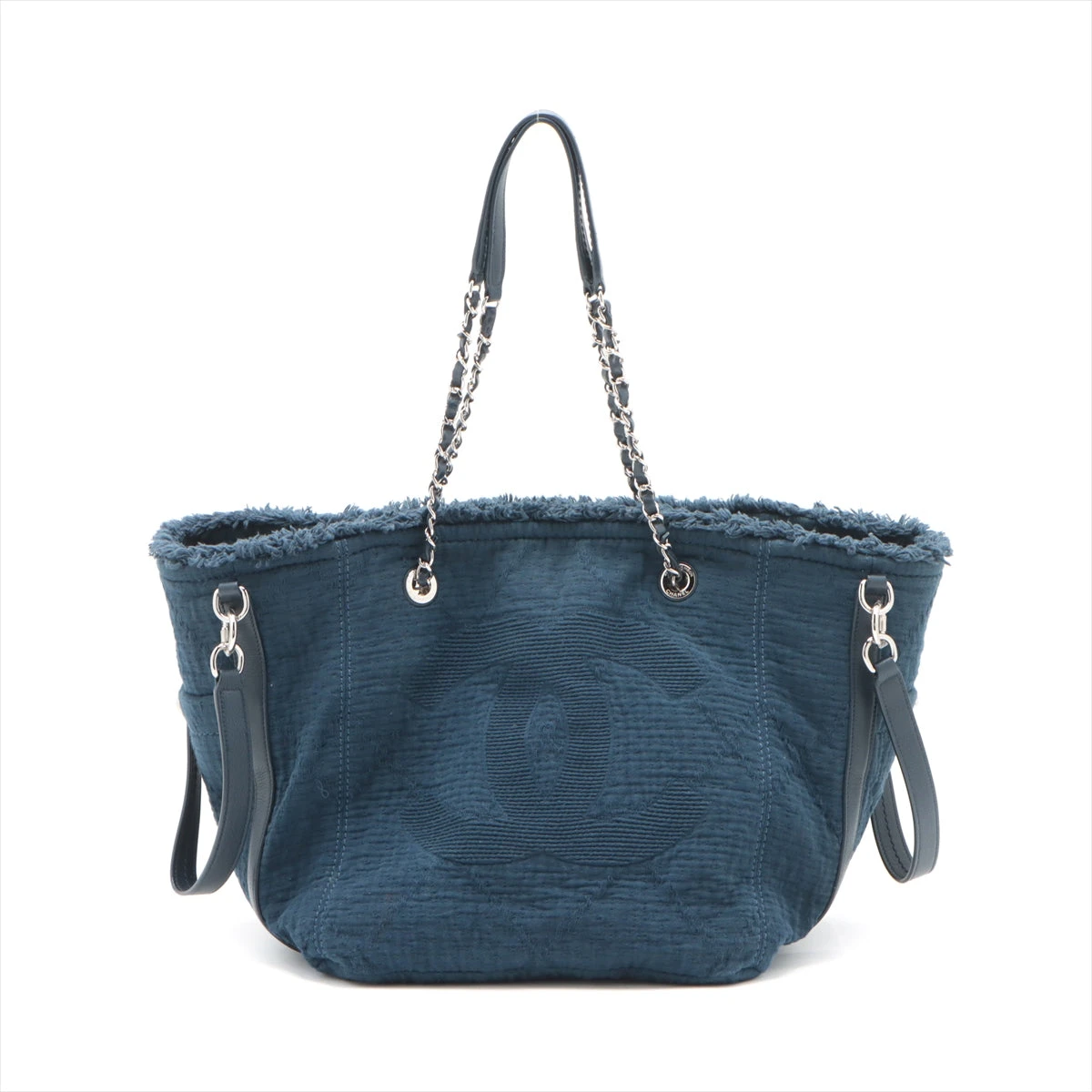 シャネル ココマーク コットン チェーントートバッグ 2WAY