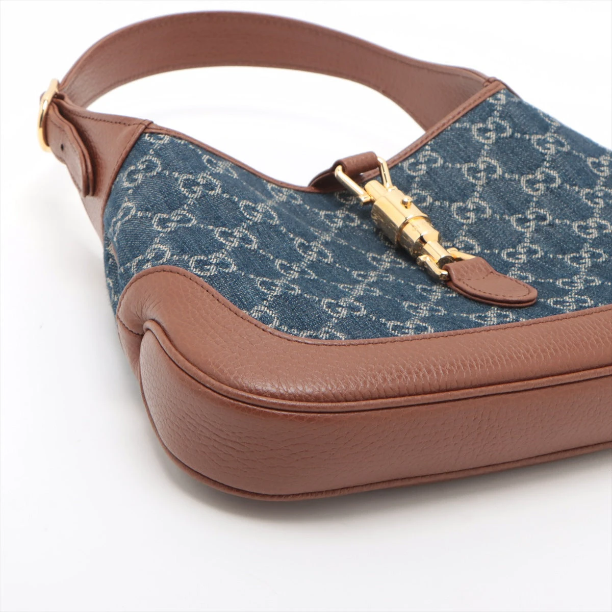 GUCCI デニム　トートバッグ　ショルダーバッグ　ジャッキー 24-25 新作 グッチ ジャッキー スモールショルダーバッグ デニム