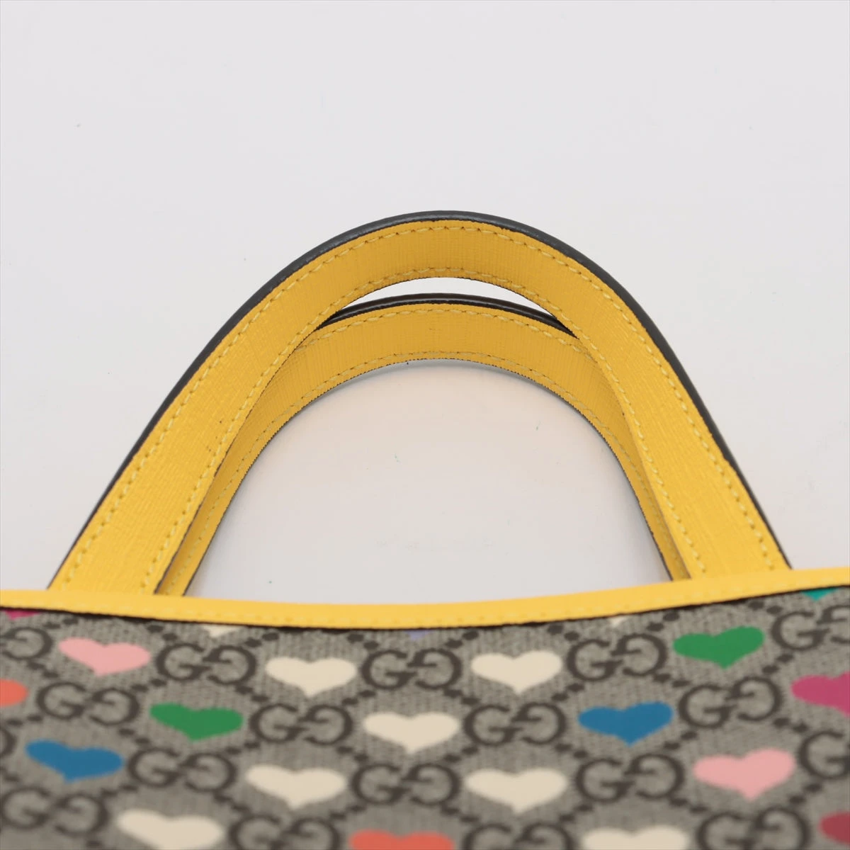 グッチ GGスプリーム チルドレンズ ハンドバッグ イエロー 605614  