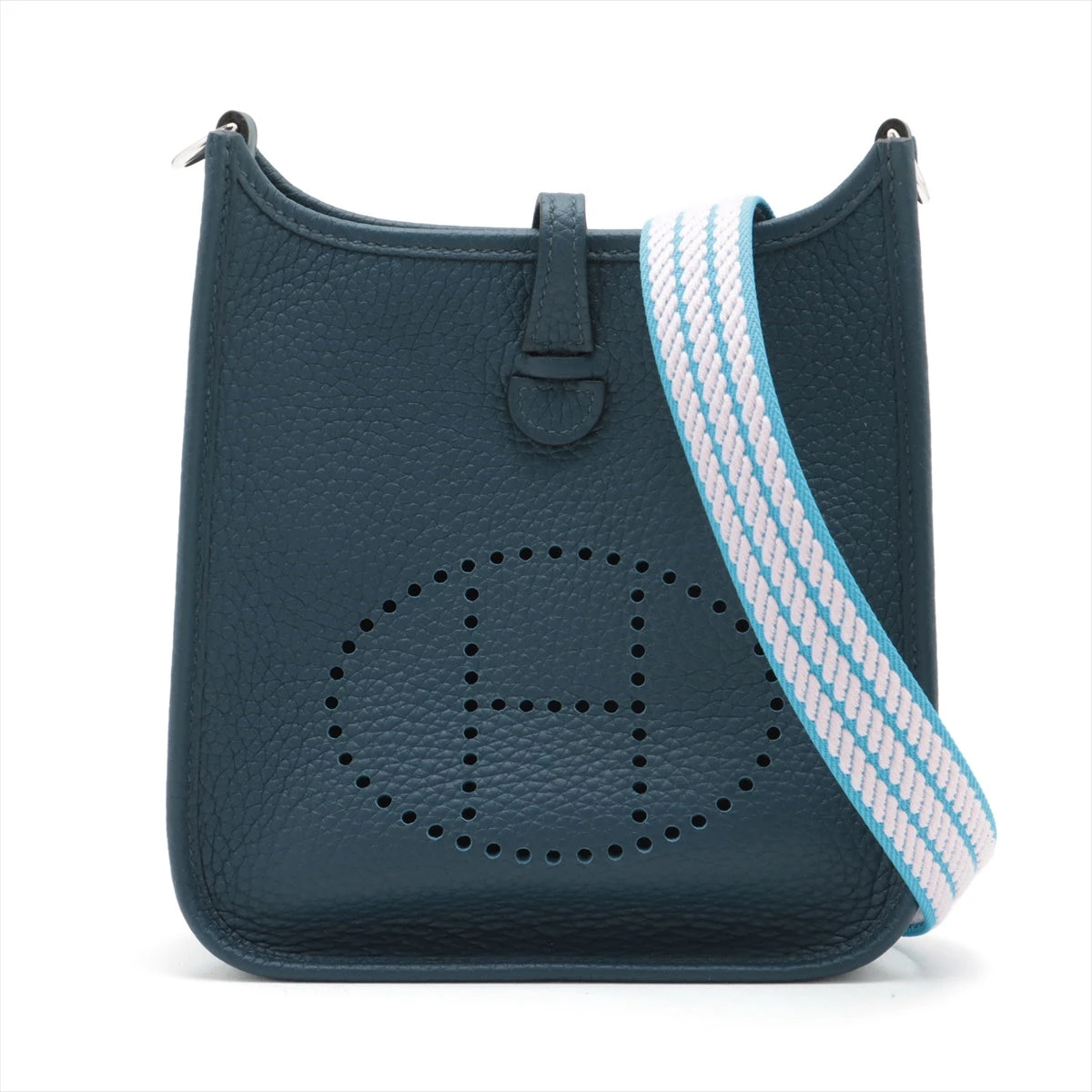 【綺麗なブルーで一軍決定!】HERMES エヴリン TPM 16 エルメス エブリン16 TPM アマゾン トリヨンクレマンス ブルー