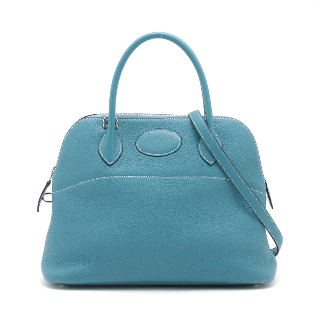 エルメス ボリード31 トリヨンクレマンス ブルージーン シルバー金具