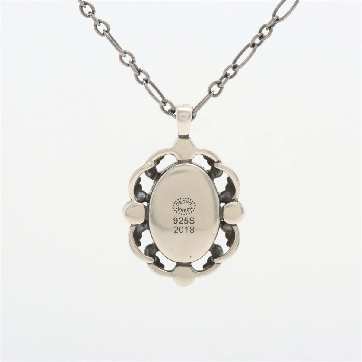 ジョージジェンセン イヤー ネックレス 925 11.9g 2018 ブルー