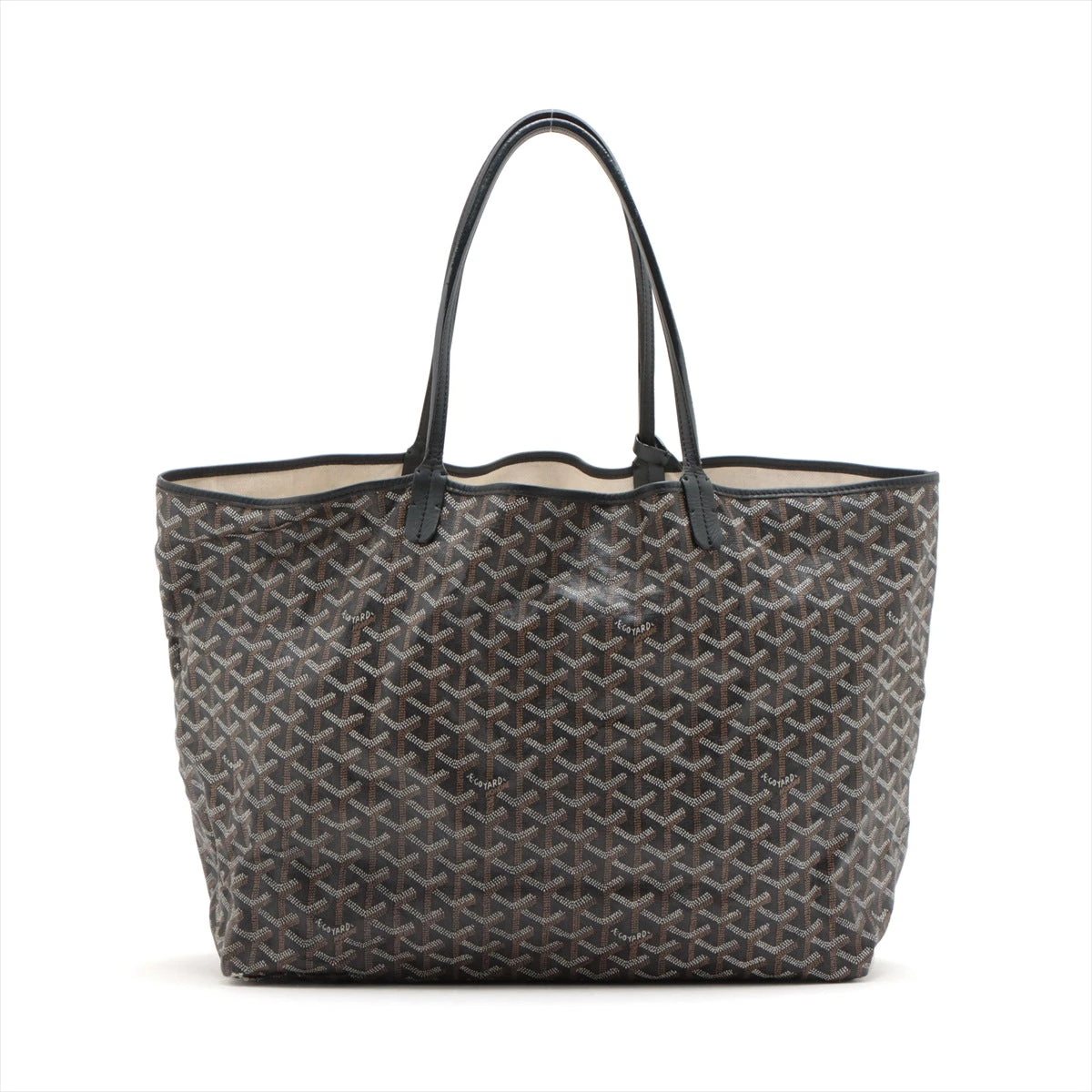 GOYARD (ゴヤール) サンルイGM トートバッグ PVCレザー ゴヤール サンルイGM PVC×レザー トートバッグ ブラック