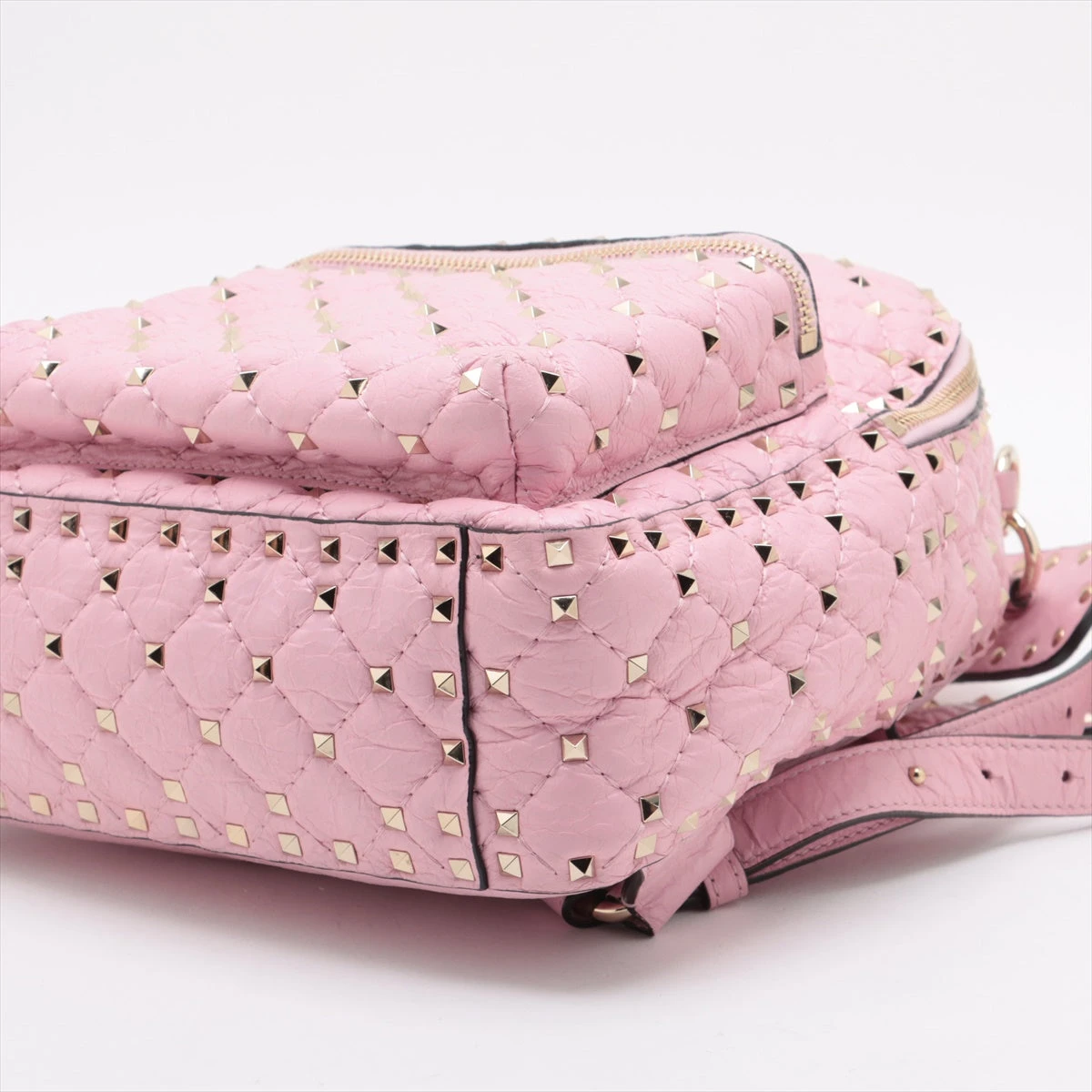 ヴァレンティノ ロックスタッズ レザー バックパック/リュック ピンク