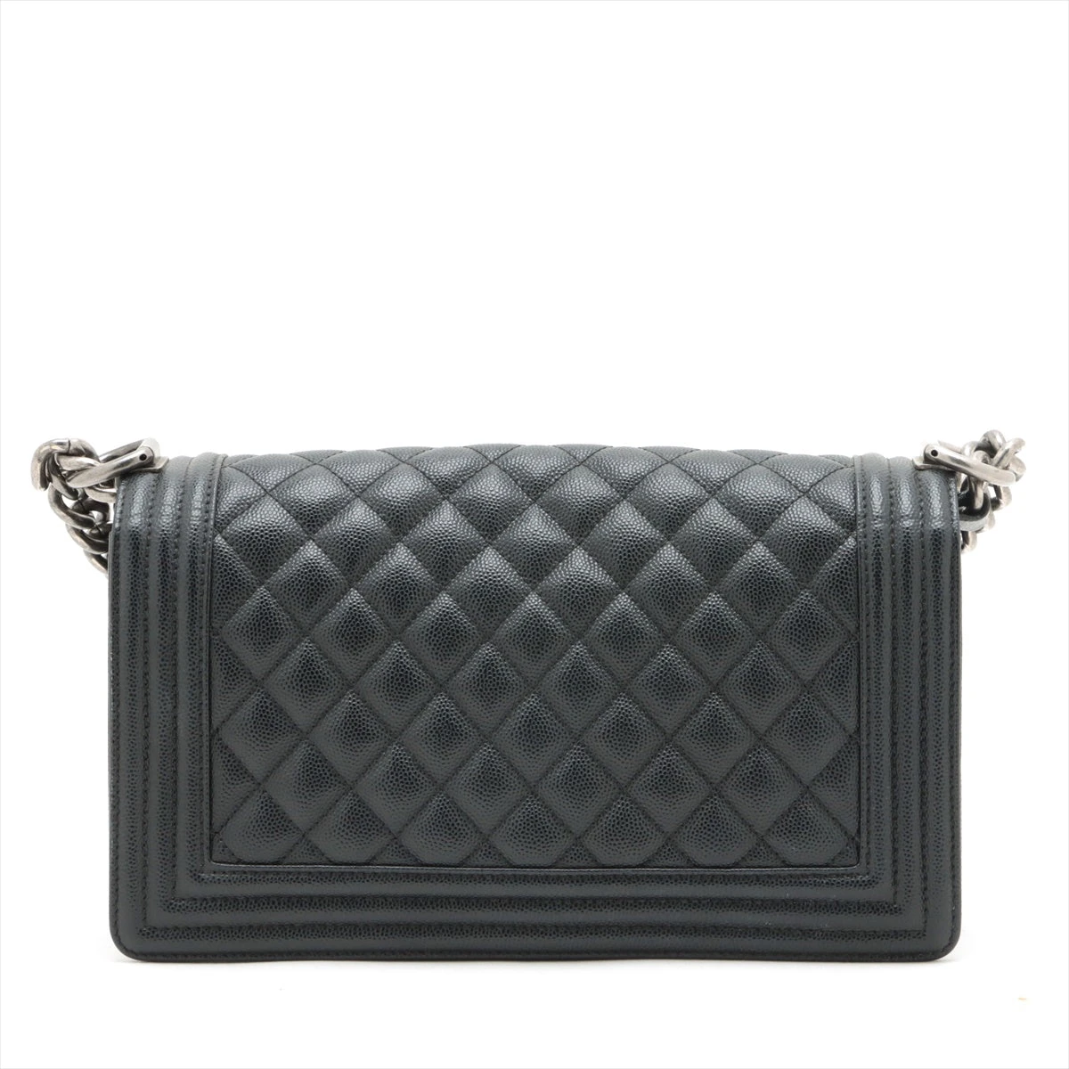 VINTAGE シャネル BOY CHANEL 25cm ラム ベージュ/G金具 Chanel BOY CHANEL 25 Vintage calf Chain Shoulder Bag Beige