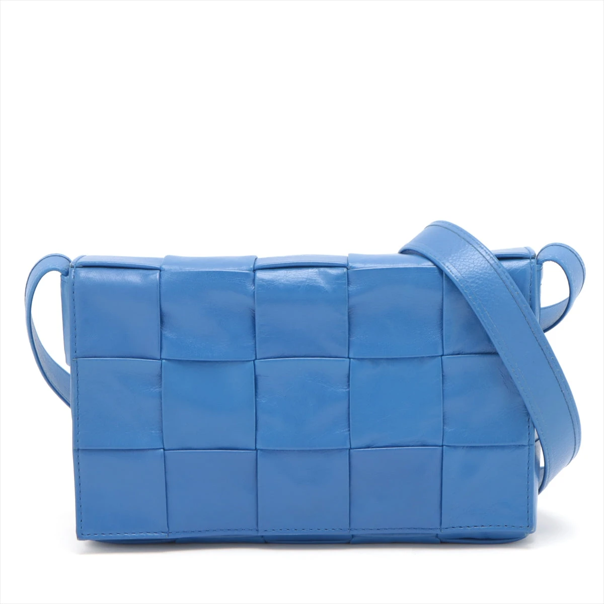 ボッテガヴェネタ マキシイントレチャート カセット レザー ショルダー  