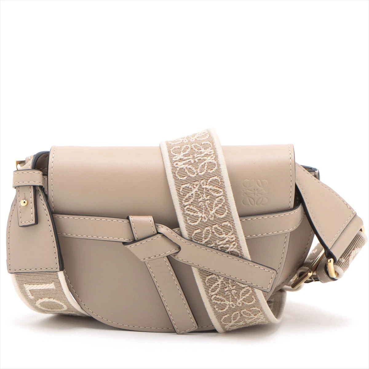 ロエベLOEWEゲートバッグベージュ