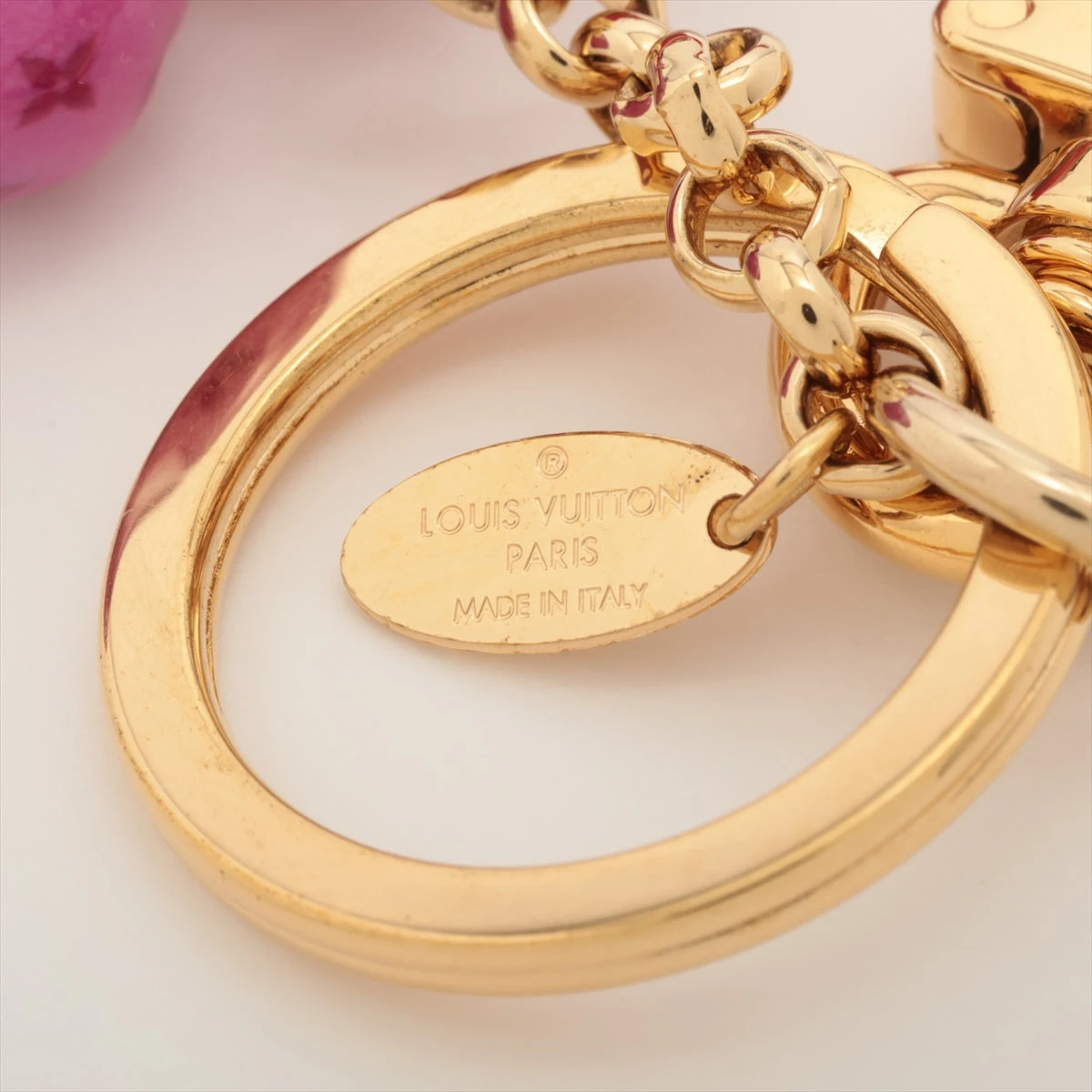 激レア！レアポルトクレラブノートエンヴェロープ ゴールド【中古】レディース ルイヴィトン LOUIS VUITTON キーホルダー キーリング ポルト