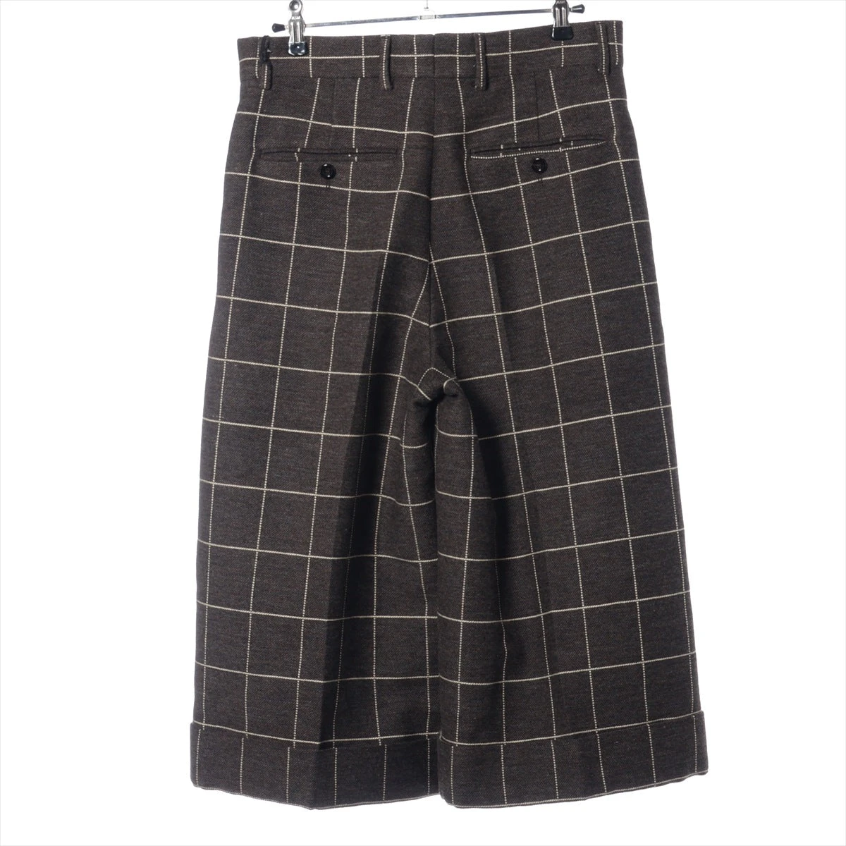 上品コーデはコレで安心！ グッチ ウール×ナイロン パンツ 44 メンズ ブラウン 710564 パンツ
