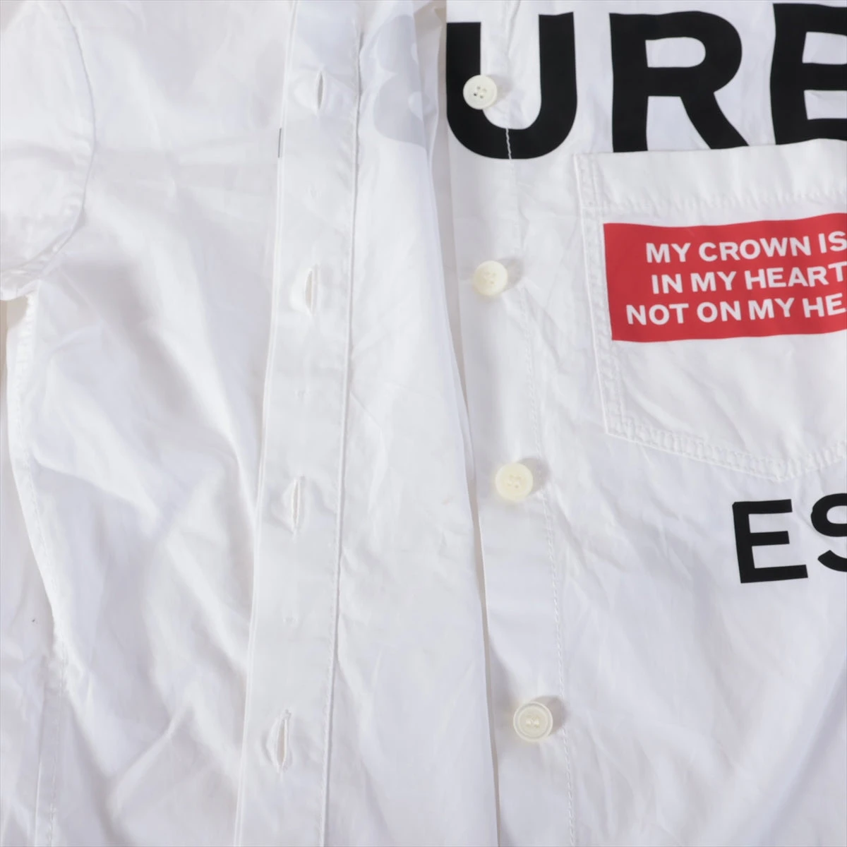 バーバリー ホースフェリー ティッシ期 コットン シャツ 34 レディース  