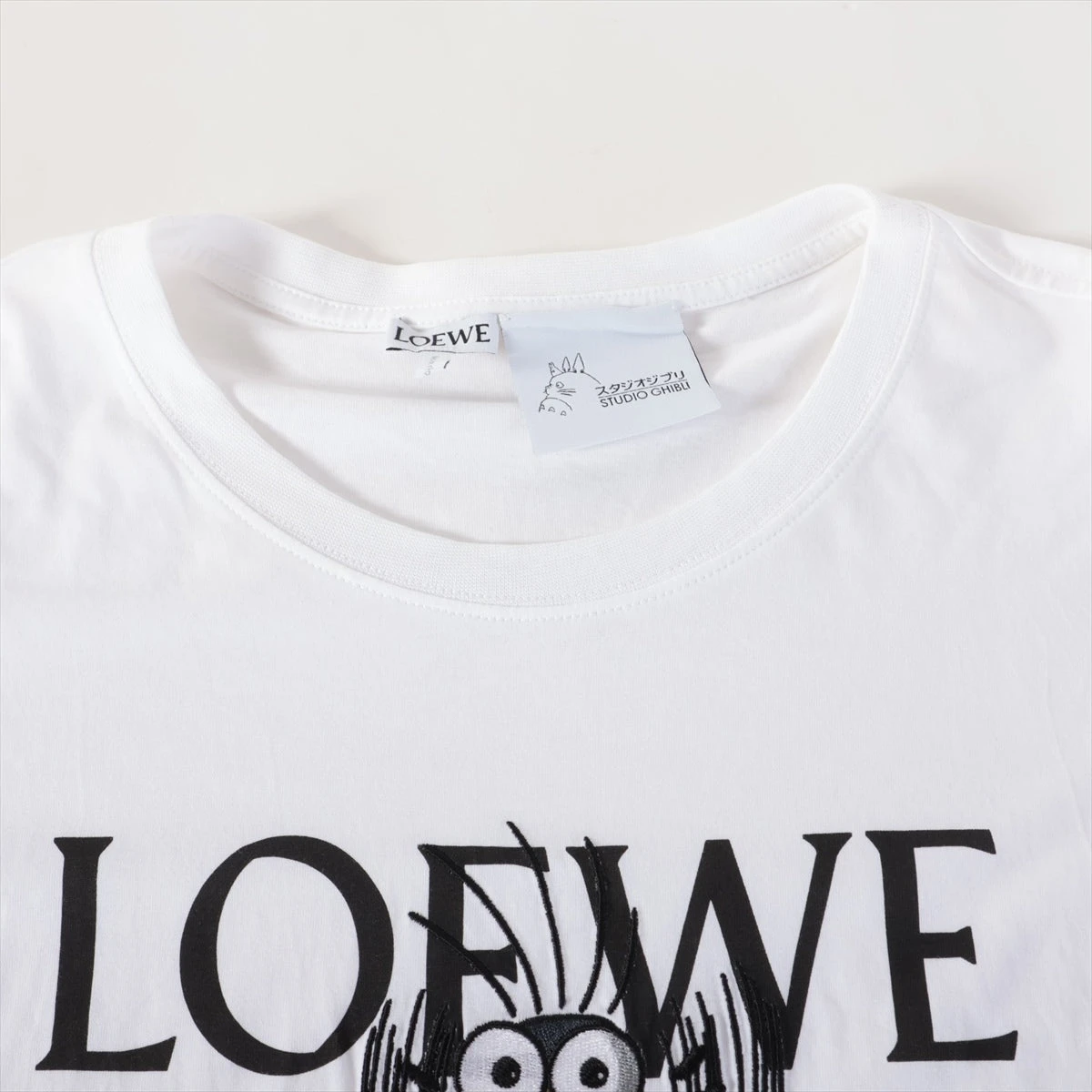 ロエベ×スタジオジブリ コットン Tシャツ XL メンズ ホワイト