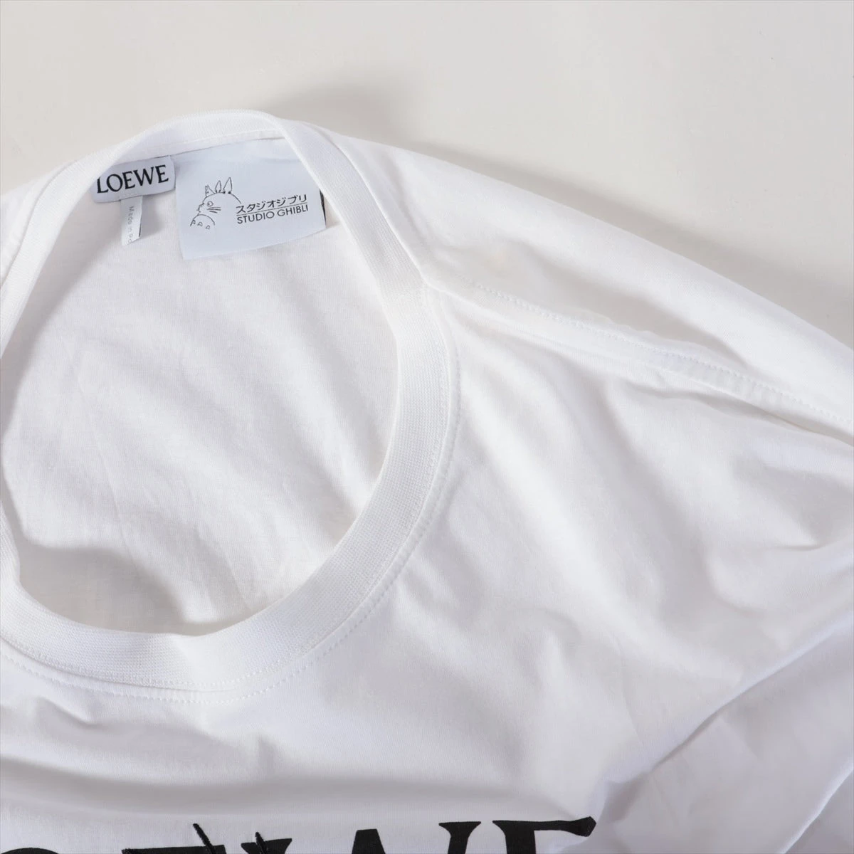 ロエベ×スタジオジブリ コットン Tシャツ XL メンズ ホワイト