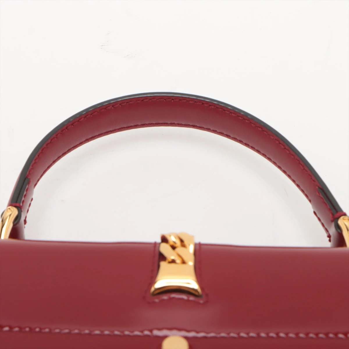 グッチ シルヴィ パテントレザー 2WAYショルダーバッグ レッド 589479 