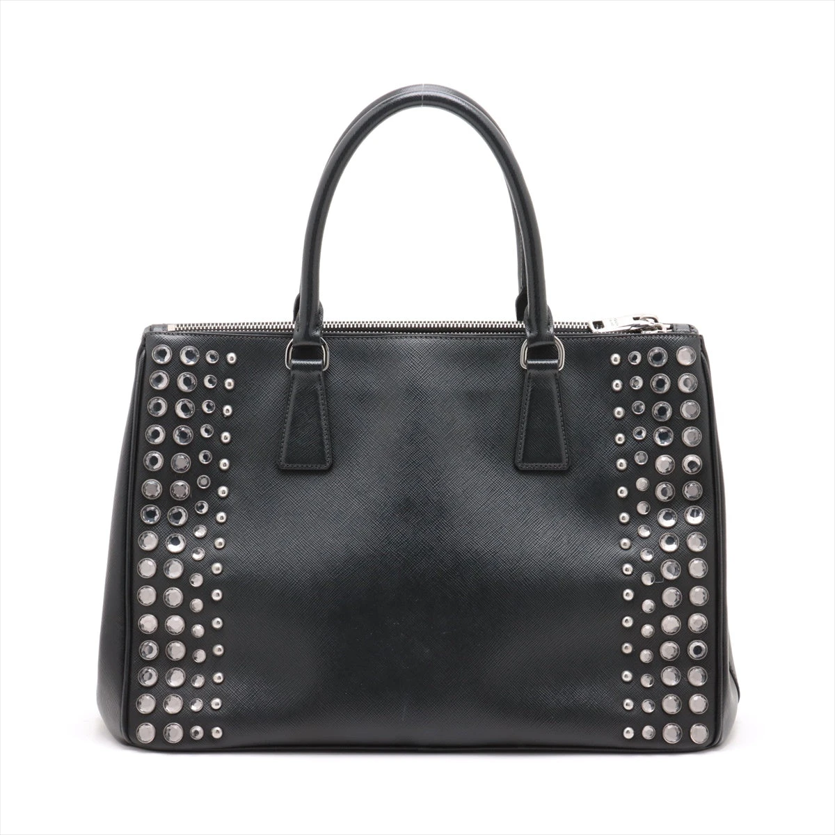 プラダ サフィアーノラクス レザー 2WAYハンドバッグ ブラック