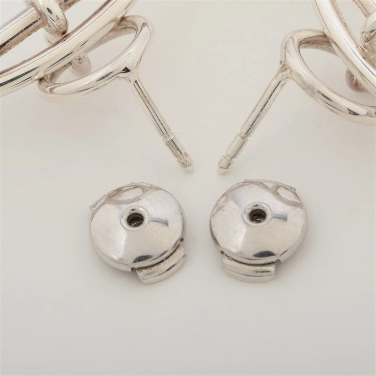 エルメス ループMM ピアス(両耳用) 925 11.6g シルバー A3149221