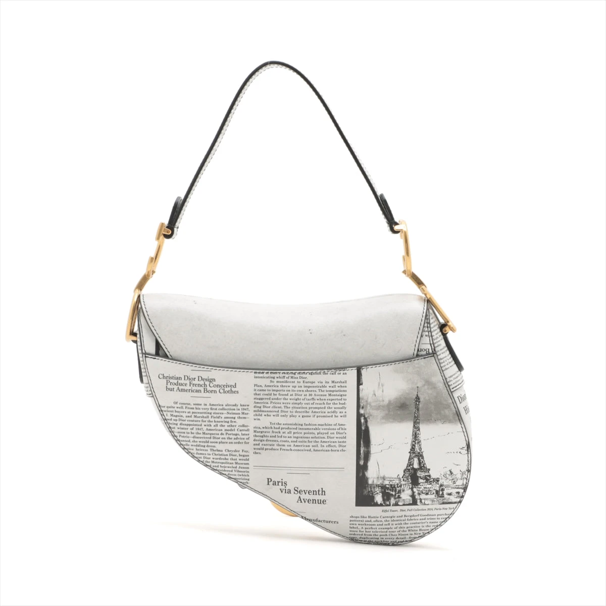 Christian Dior ニュースペーパープリント ボディバッグ