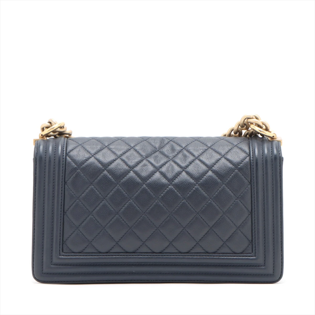 シャネル ボーイズ カードホルダー キャビア ブラック/ゴールド BOY CHANEL 新品同様 シャネル ボーイシャネル キャビアスキン