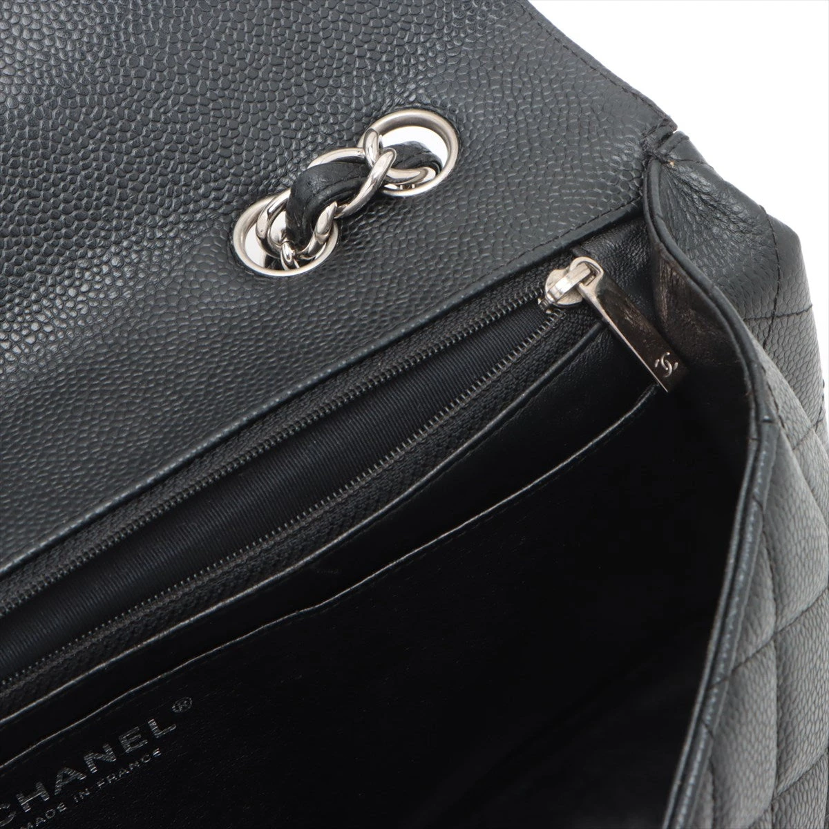 CHANEL シャネル/キャビアスキンデカマトラッセ30/シルバー金具/A28600/141*****/シャネル/Aランク/75【中古】 CHANELシャネル/キャビアスキンデカマトラッセ30/シルバー金具/A28600