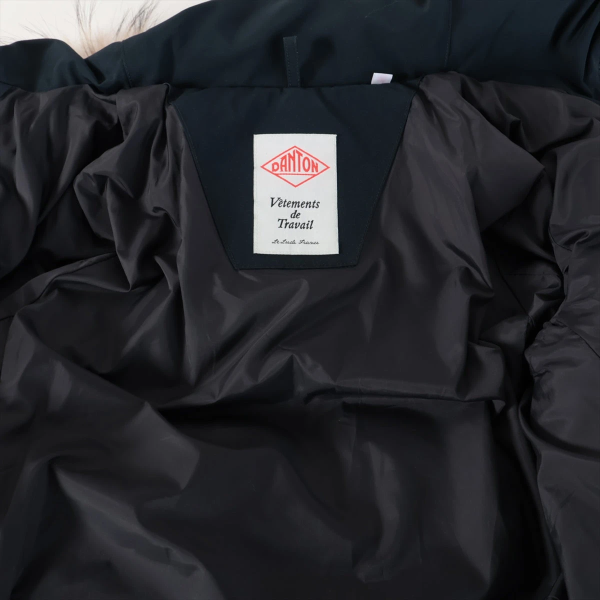 ダントン コットン×ポリエステル ダウンコート 36 レディース ネイビー