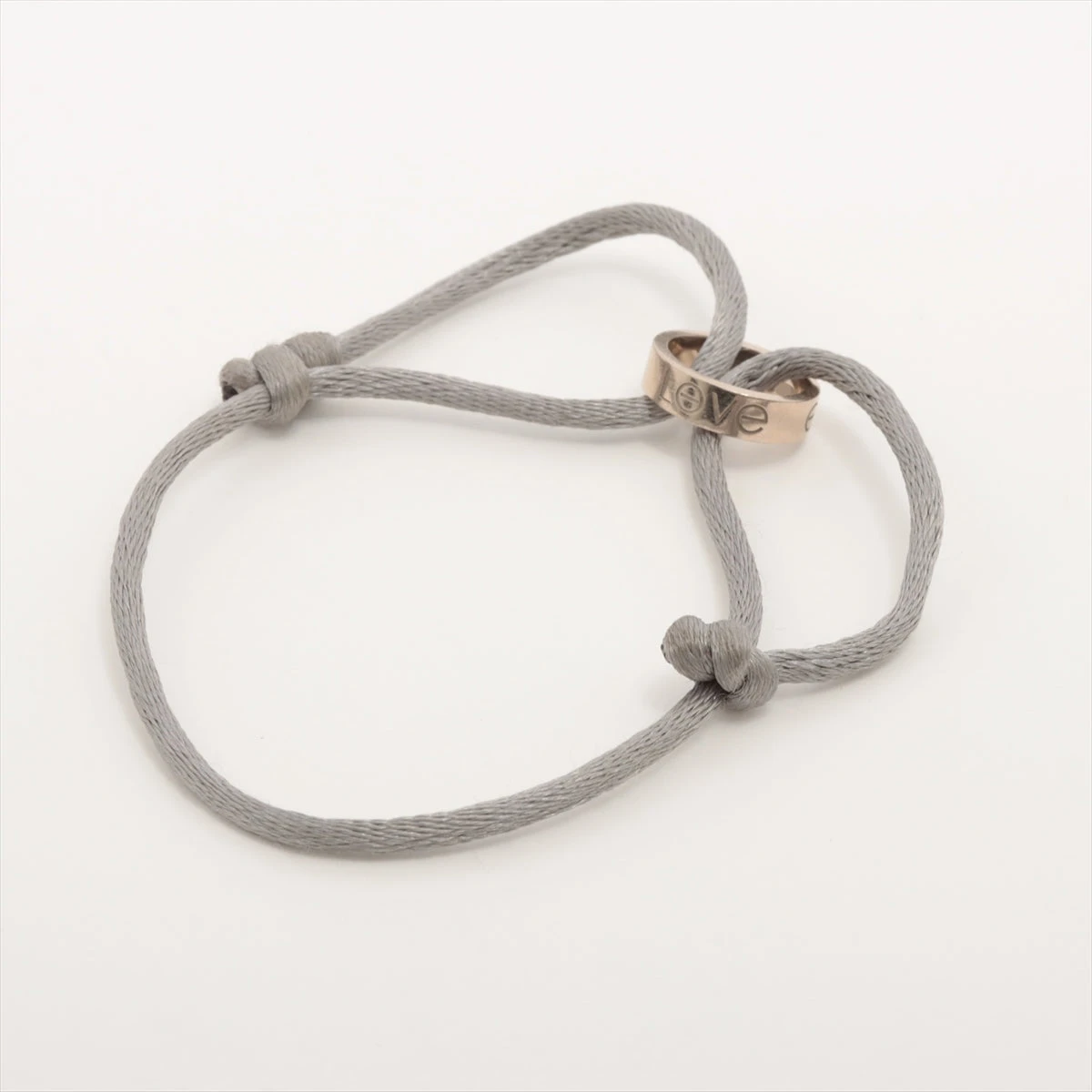 カルティエ ラブチャリティ ブレスレット 750(WG) 総3.5g コードヨレ