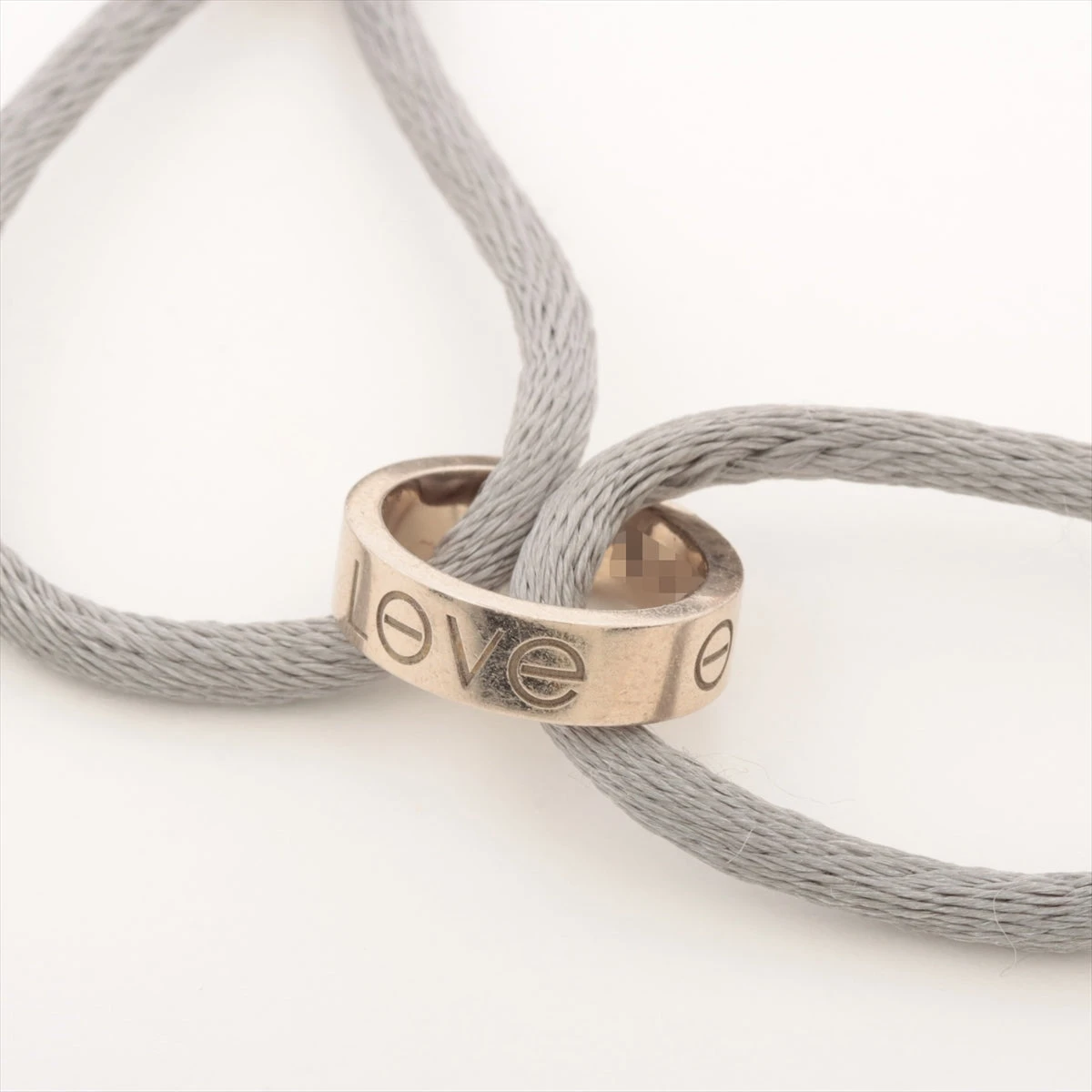 カルティエ ラブチャリティ ブレスレット 750(WG) 総3.5g コードヨレ