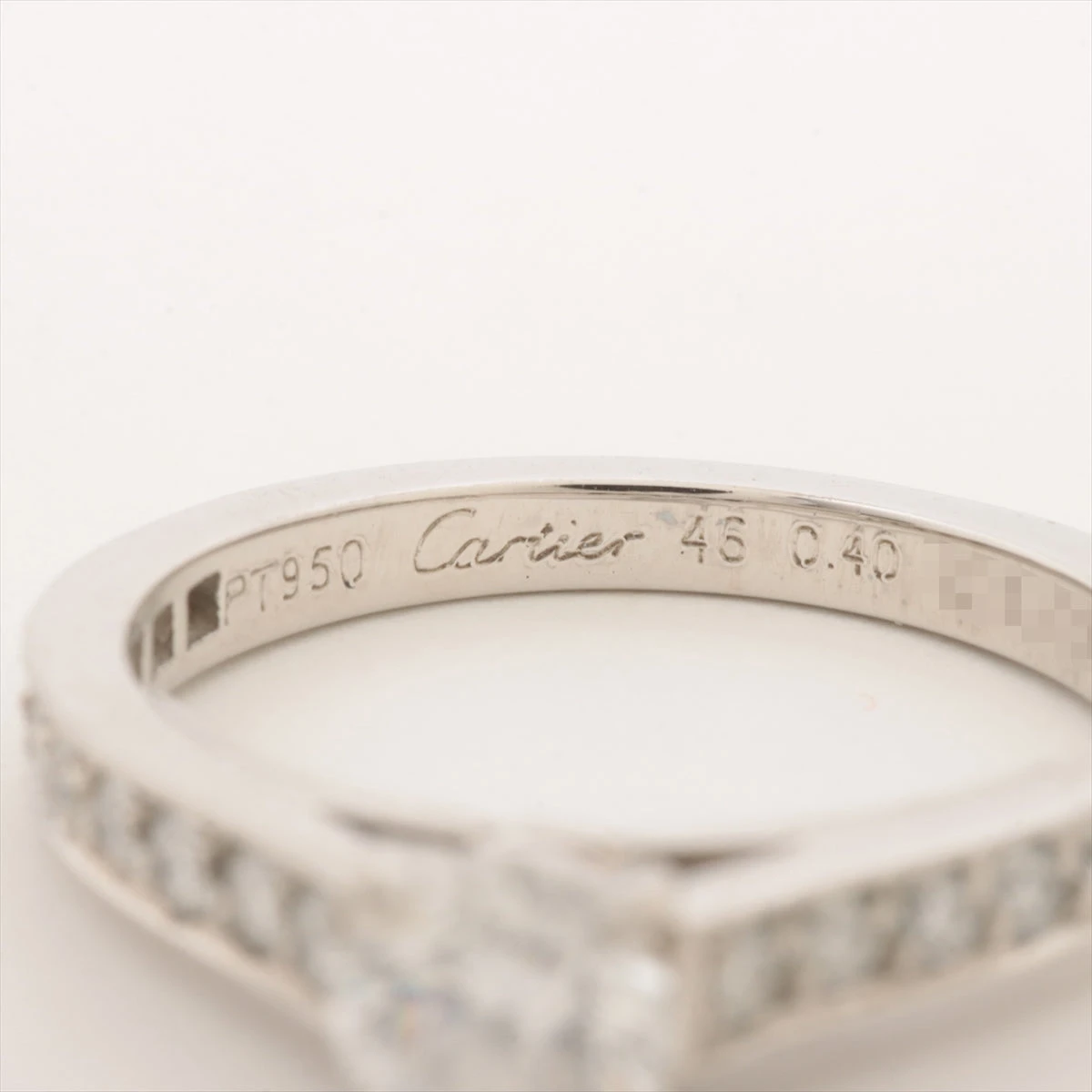 CARTIER カルティエ Pt950プラチナ ソリテール1895 ハーフエタニティ  