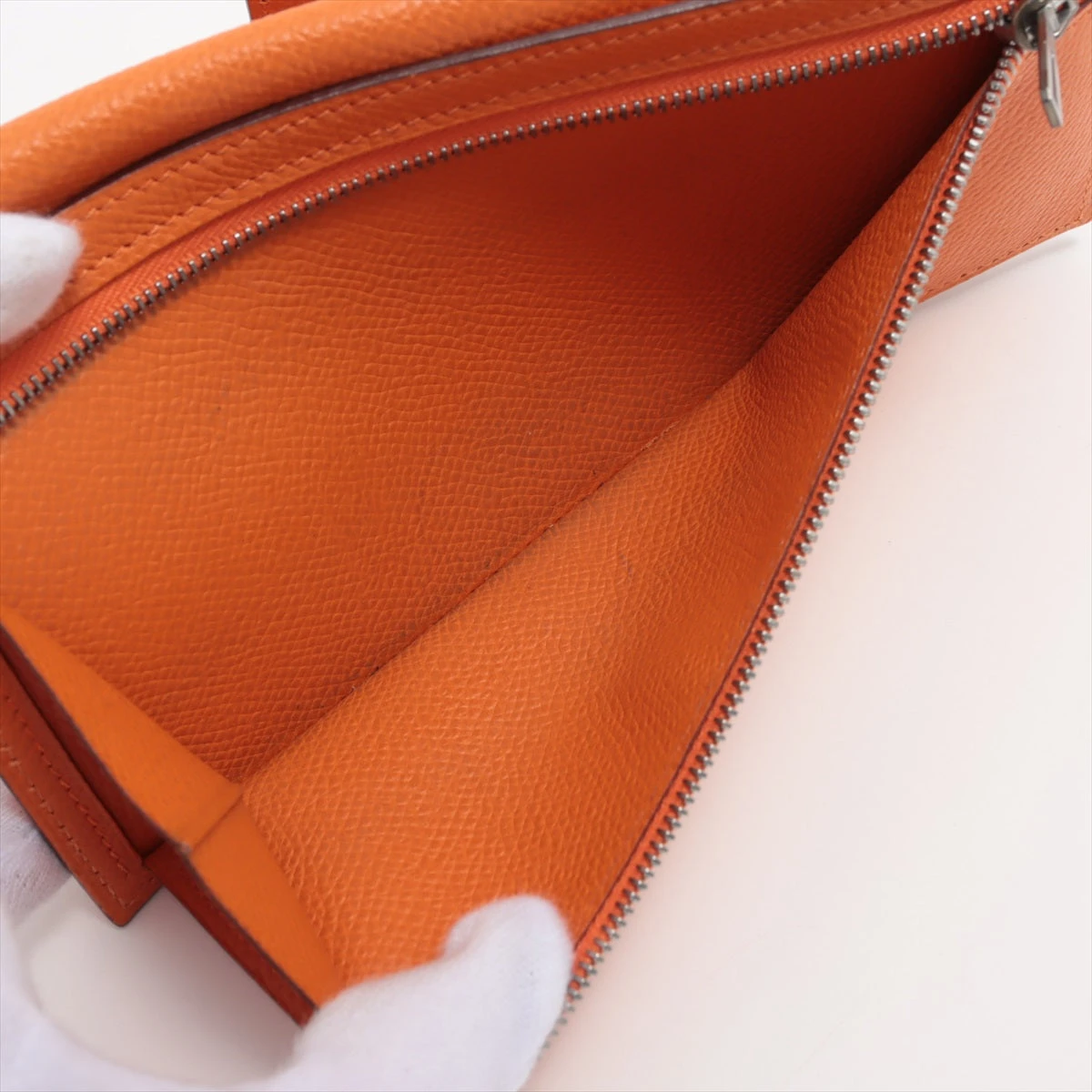 [定価30万] エルメス 長財布 ベアン オレンジ クラシック ヴォーエプソン 定価30万] エルメス 長財布 ベアン オレンジ クラシック ヴォー