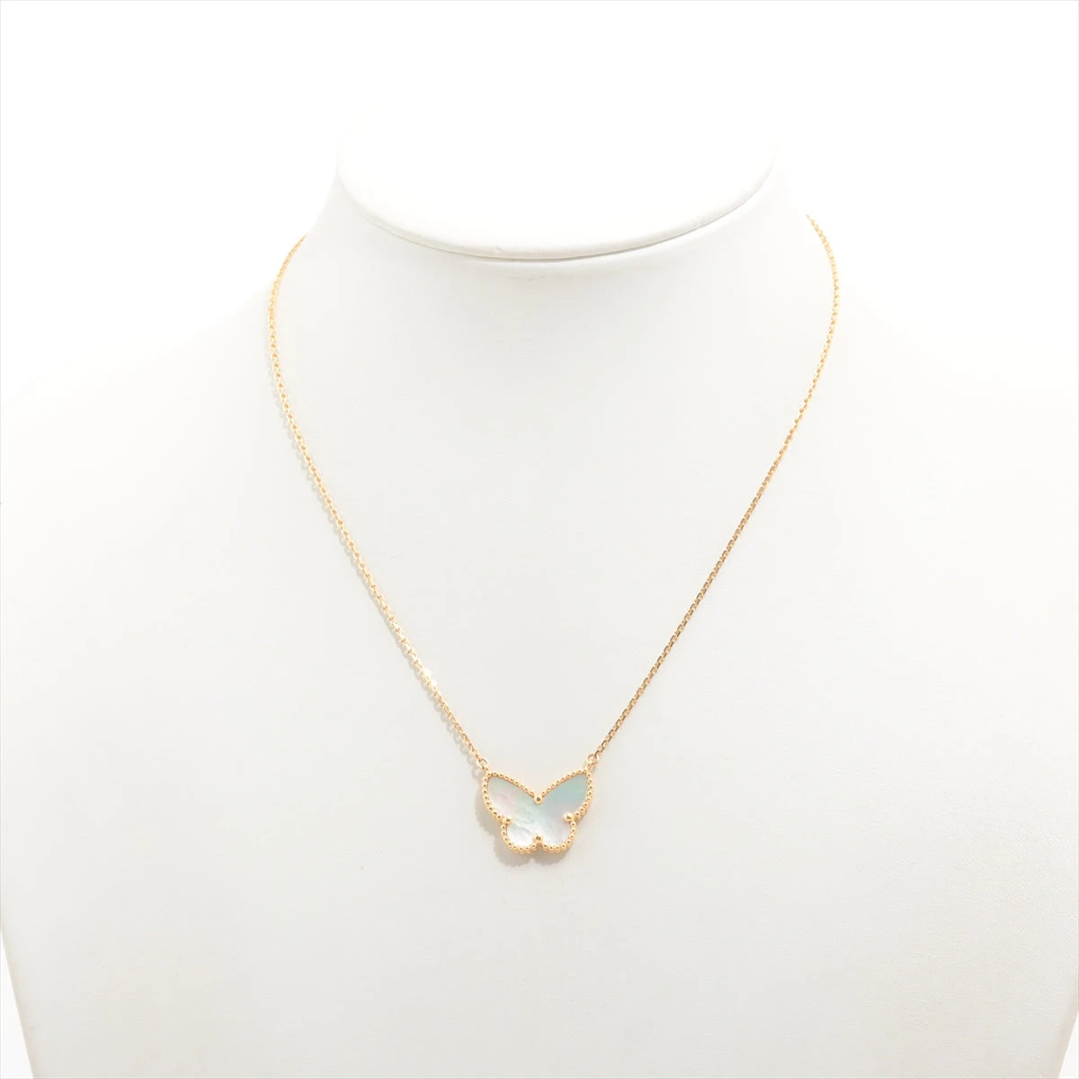 【VINTAGE】ヴァンクリーフ&アーペル パピヨン シェルネックレス Van Cleef＆Arpels ヴァンクリーフ&アーペル スウィート