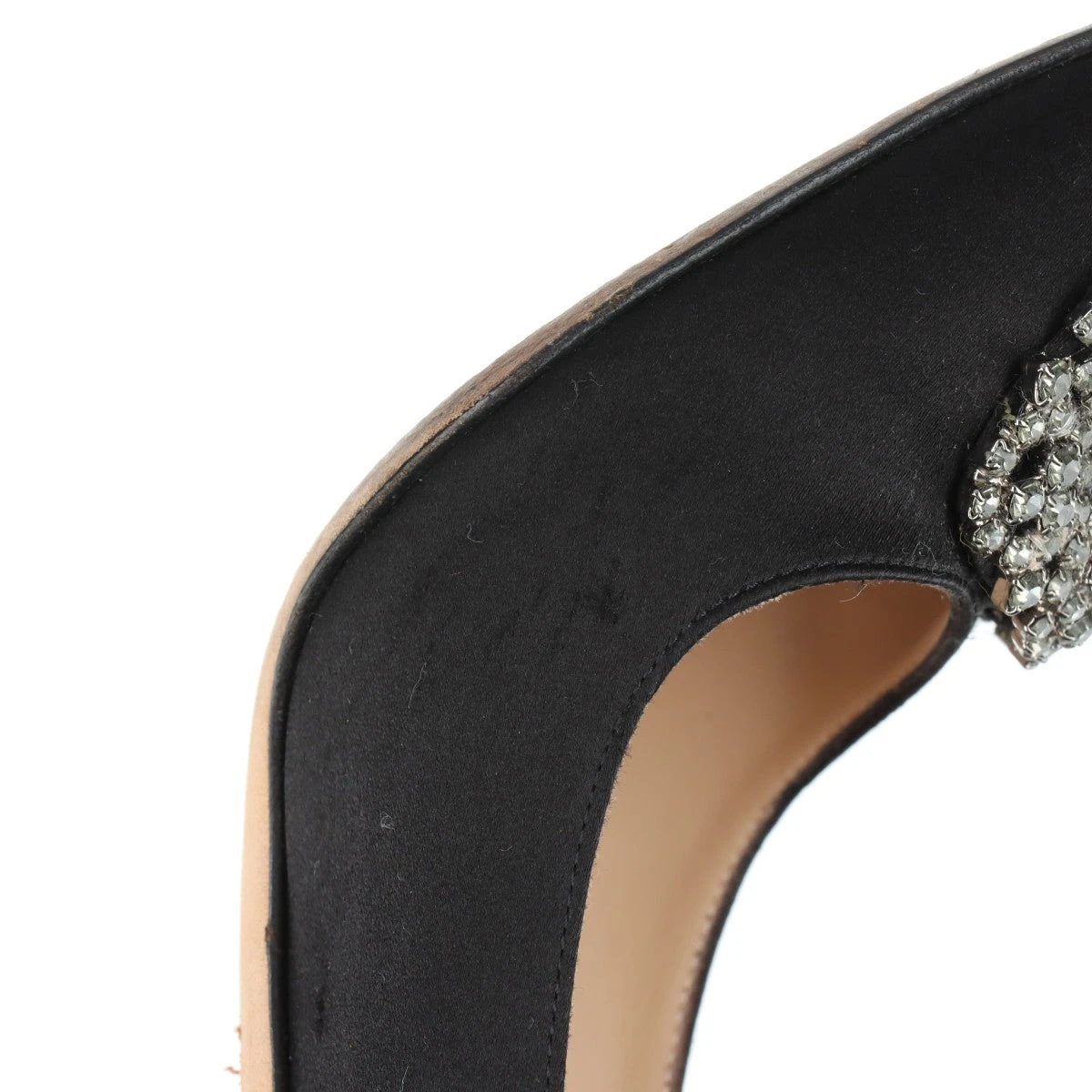 マノロブラニク ハンギシ サテン パンプス 35 1/2 レディース