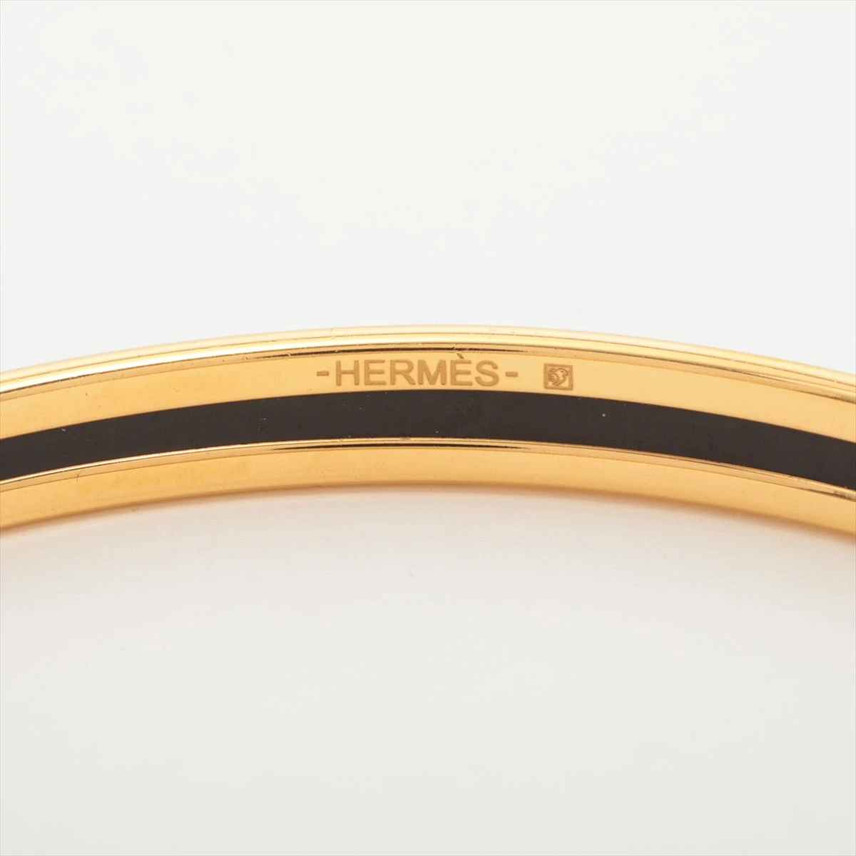 エルメス バングル GP ブルー×ゴールド エナメルブレスレット