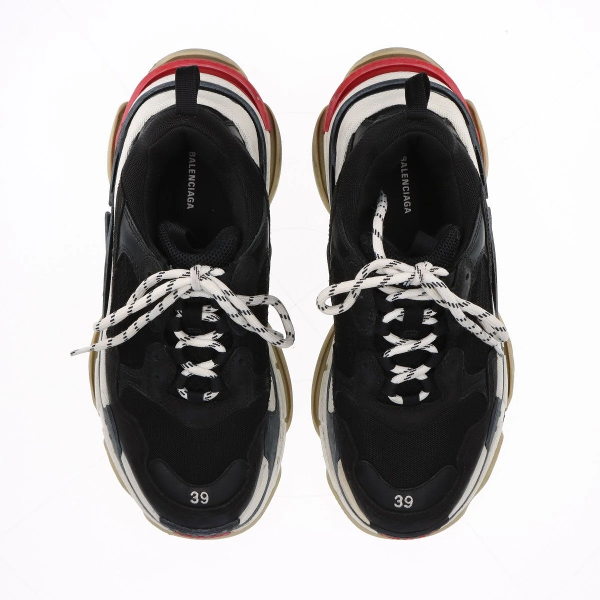 BALENCIAGA メッシュスニーカー ブラック/レッド39