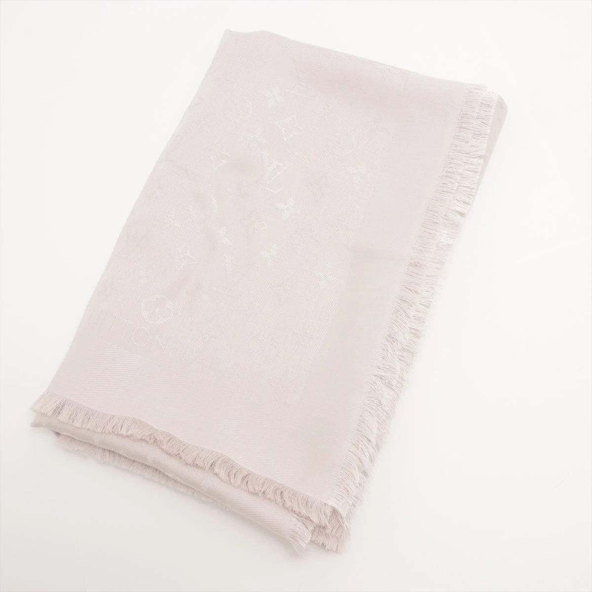 ヴィトン M78161 ショールモノグラム MR3272 ショール ウール×シルク  