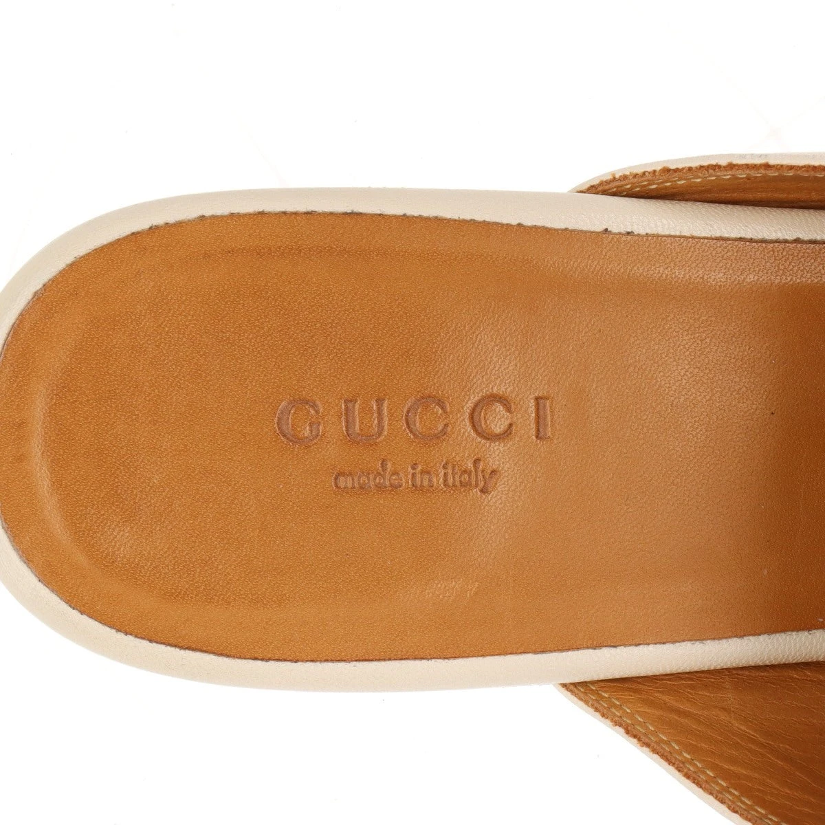 GUCCI プリンスタウン　レザーウィメンズミュール　38 GUCCI プリンスタウン レザーウィメンズミュール 38 Women's
